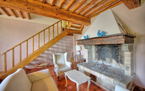 Logement Villa Acciaioli: Salle à manger, Salon