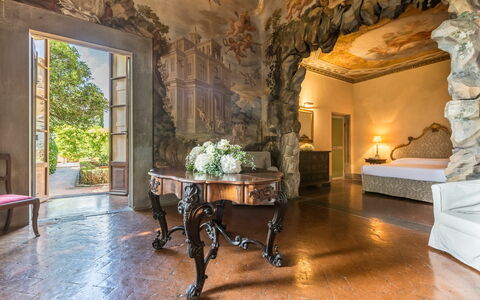 Logement La Grotta: Salle à manger, Salon