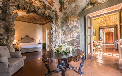 Logement La Grotta: Salle à manger, Salon