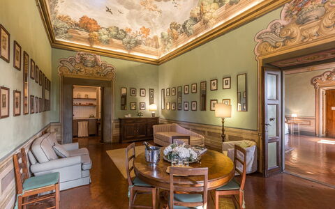 Logement La Grotta: Cuisine, Salon