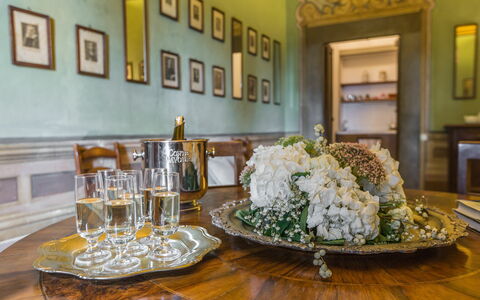 Logement La Grotta: Détails de la chambre, Salle à manger