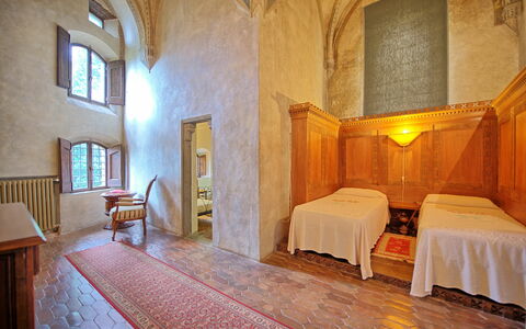 Logement Montegufoni 3: chambre à coucher