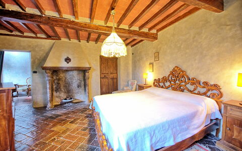 Logement Montegufoni 3: chambre à coucher