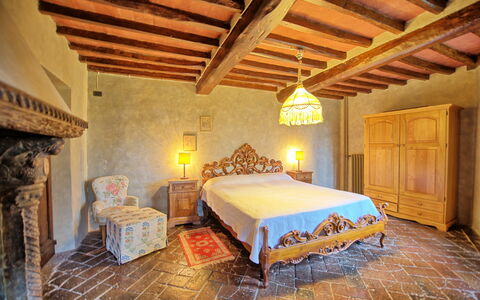 Logement Montegufoni 3: chambre à coucher