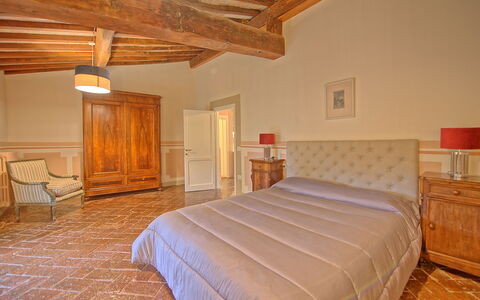 Logement Montegufoni 18: chambre à coucher