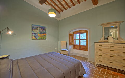 Logement Montegufoni 17: chambre à coucher