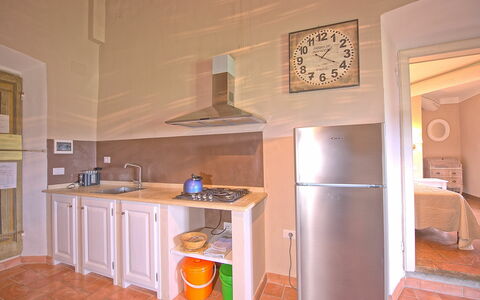 Logement Montegufoni 30: Cuisine, Salle à manger, Salon