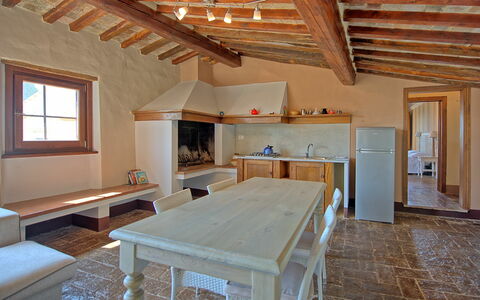 Logement Torre: Cuisine, Salle à manger, Salon