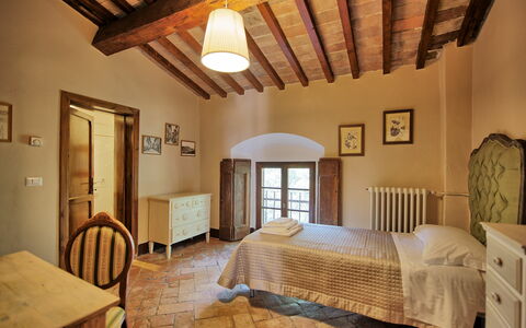 Logement Montegufoni 19b: chambre à coucher