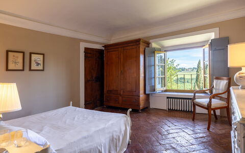 Logement Galleria: chambre à coucher, Vues