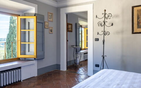 Logement Galleria: chambre à coucher, Vues