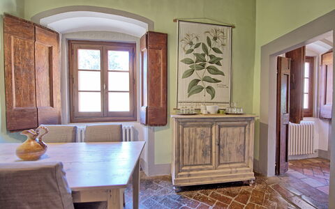 Logement Montegufoni 29: Salle à manger, Salon