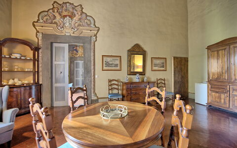 Logement Montegufoni 7: Salle à manger, Salon