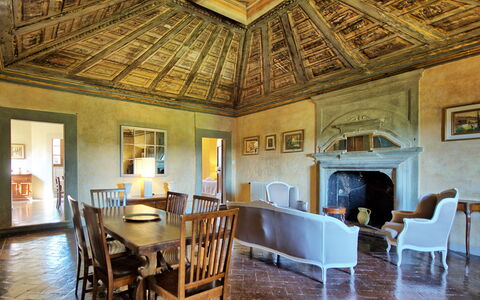 Logement Cupola: Salle à manger, Salon