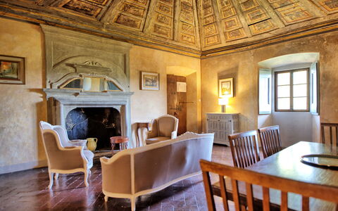 Logement Cupola: Salle à manger, Salon