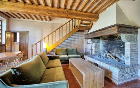 Logement Villa Acciaioli: Salle à manger, Salon