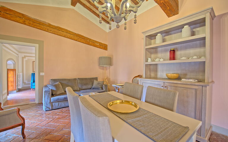 Logement Montegufoni 18: Cuisine, Salle à manger, Salon