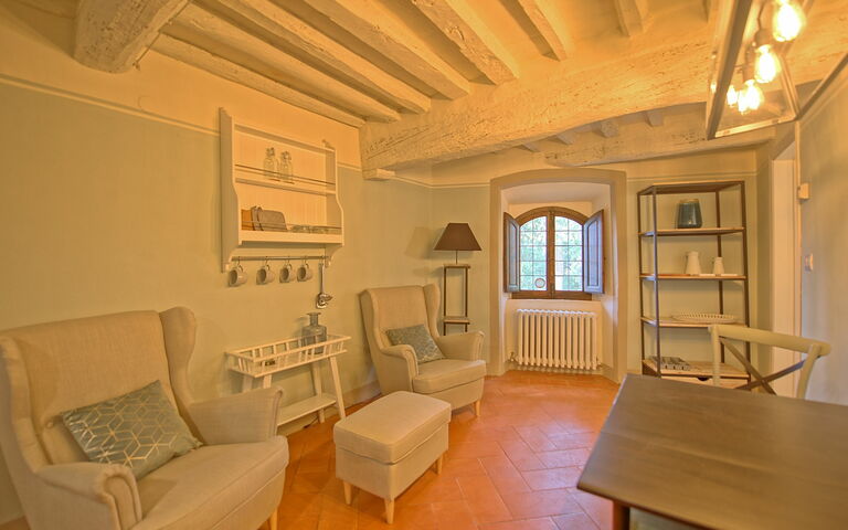 Logement Montegufoni 10: Cuisine, Salle à manger, Salon