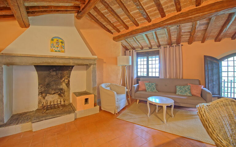 Logement Montegufoni 11: Cuisine, Salle à manger, Salon