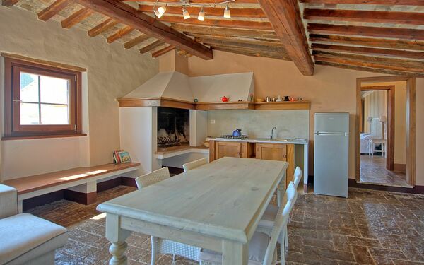 Logement Torre: Cuisine, Salle à manger, Salon