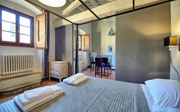 Logement Montegufoni 22: chambre à coucher