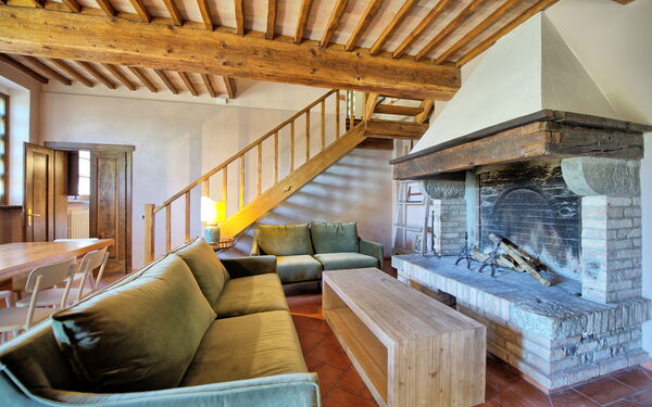Logement Villa Acciaioli: Salle à manger, Salon