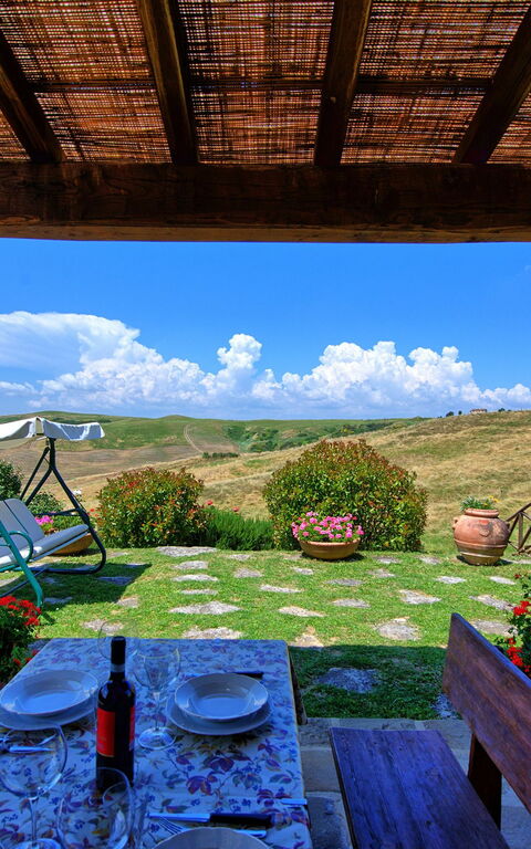 Castelmuzio: Extérieur, Jardin