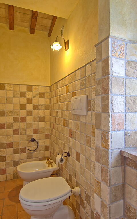 Castelmuzio: Salle de bain