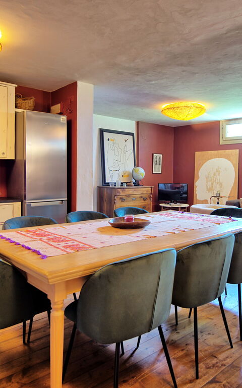 Villa Oliveta: Cuisine, Salle à manger, Salon