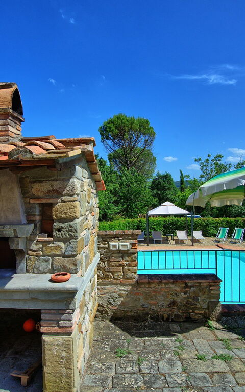 Casa Scopeti: bassin, Jardin