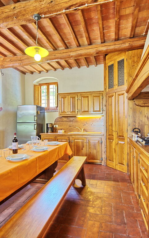 Casa Scopeti: Cuisine, Salle à manger