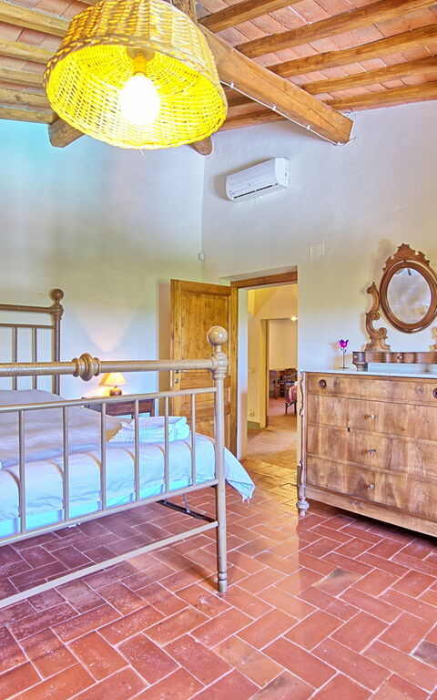 Casa Scopeti: chambre à coucher