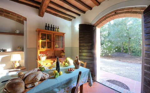 Logement Montelopio 2: Cuisine, Salle à manger, Salon