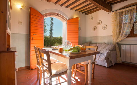 Logement Montelopio 2: Cuisine, Salle à manger, Salon