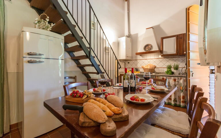 Logement Montelopio 5: Cuisine, Salle à manger, Salon