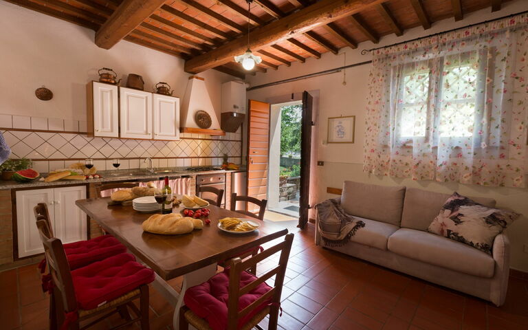 Logement Montelopio 3: Cuisine, Salle à manger, Salon