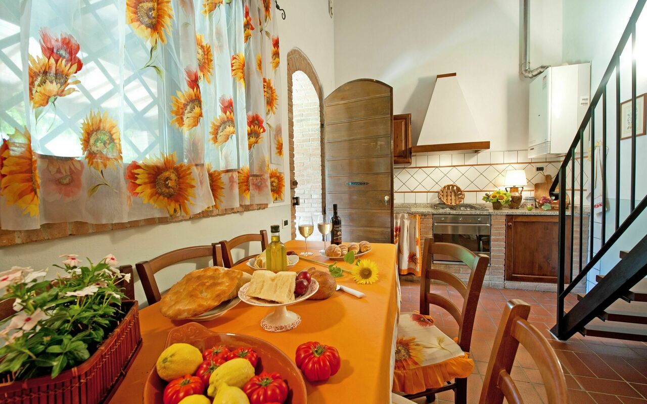 Logement Montelopio 6: Cuisine, Salle à manger, Salon