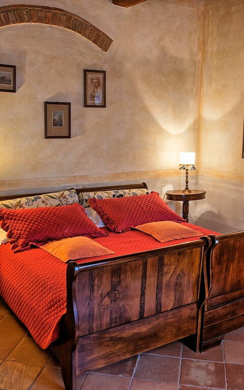 Villa Petrognano: chambre à coucher