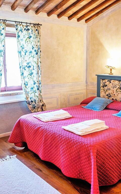 Villa Petrognano: chambre à coucher