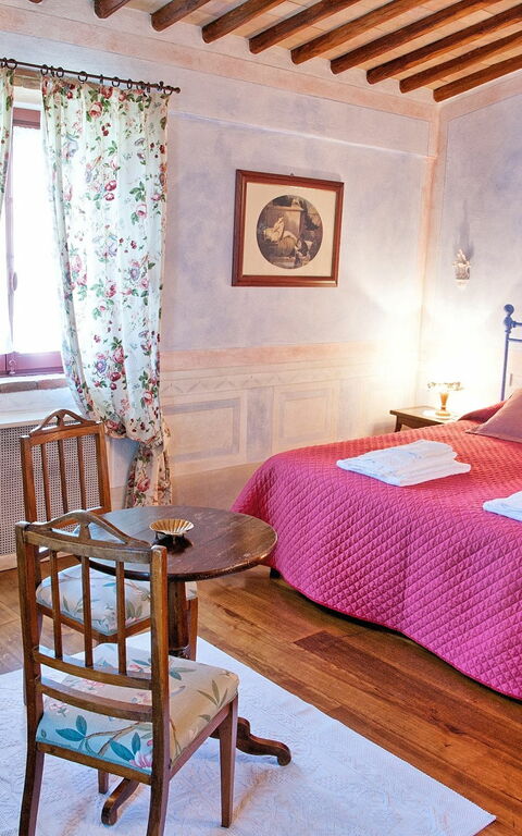 Villa Petrognano: chambre à coucher
