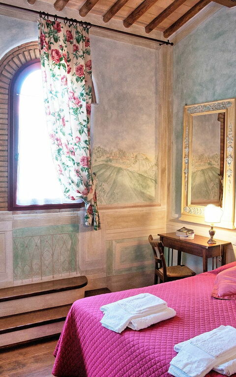 Villa Petrognano: chambre à coucher
