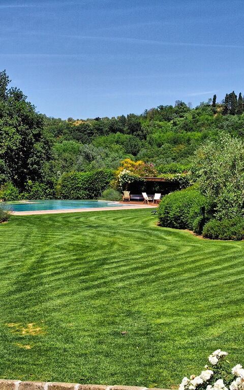 Villa Petrognano: bassin, Extérieur, Jardin, Vues