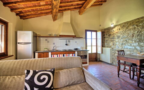 Logement Fornacino 6: Cuisine, Salon