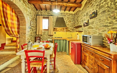 Logement Orietta 1: Cuisine, Salle à manger, Salon