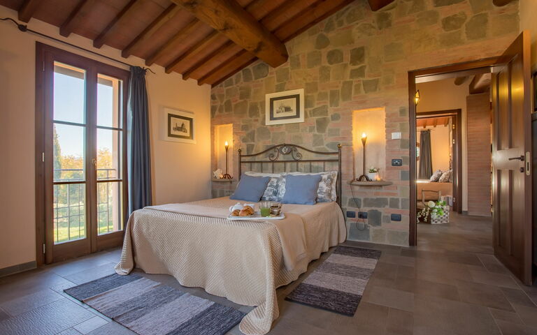 Villa Insoglio: chambre à coucher