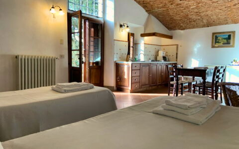 Logement Le Fonti 4: Cuisine, Salle à manger, Salon