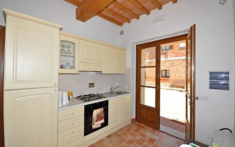 Logement Pienza c: Cuisine, Salle à manger, Salon