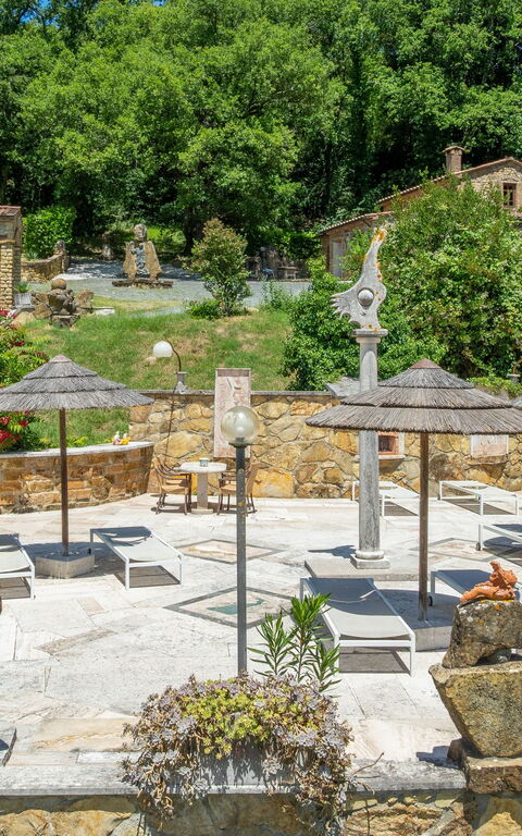 Le Querciolaie with Geothermal Pool: Extérieur