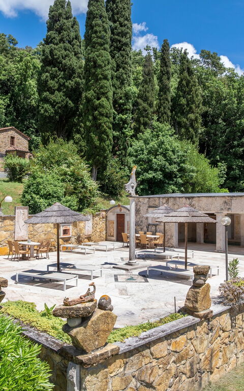 Le Querciolaie with Geothermal Pool: bassin, Extérieur, jacuzzi, Vues