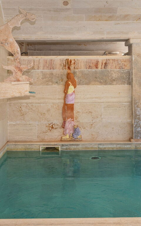 Le Querciolaie with Geothermal Pool: bassin, Extérieur, jacuzzi